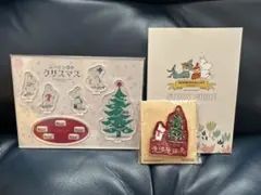ムーミンバレーパーク クリスマス ピンバッジ&アクリルスタンド2点セット