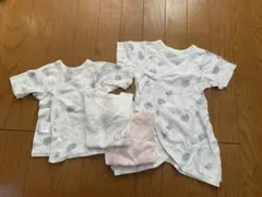 ミッフィーコンビ肌着 50-60cm（短肌着３枚・長肌着１枚）