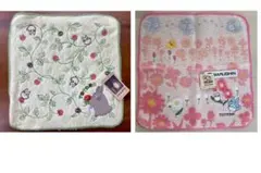 【新品】トトロ 刺繍 タオルハンカチ 2枚セット