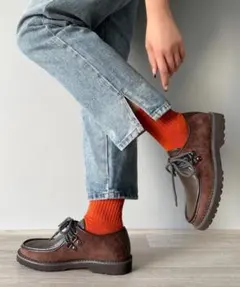 JAVAジャバコラボ　クラシックスウェード配色デッキシューズ　L