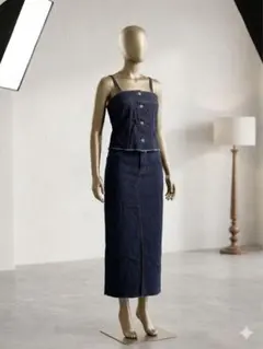 ダークデニム サロペット セット　新品タグ付き