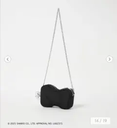 HELLO KITTY × UNITED ARROWS リボンバッグ　黒ブラック