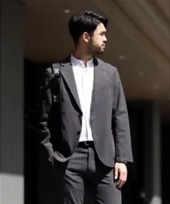 EDIFICE シアサッカー テーラードジャケット 44