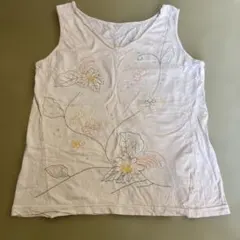 AS KNOW AS DE BASE 花柄刺繍タンクトップのサムネイル