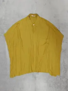 CLANE HOMME クラネ ノースリーブ ビッグ レーヨン シャツ ブラウス