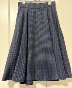 オールシーズンOK⭐︎ GU チェック フレアスカート