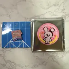 【新品未使用】 NiziU ミイヒ　ピョンピョン　ピンバッチ　刺繍缶バッジセット