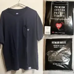 【新品】ヒューマンメイド POCKET T-SHIRT ブラック L