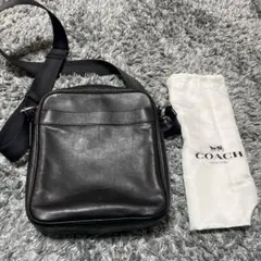 COACH レザー ショルダーバッグ ブラック