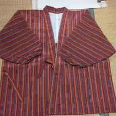 赤青ストライプ着物用羽織