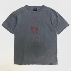 波王 半袖Tシャツ 男性用 メンズ Mサイズ 古着 クルーネック KW-555のサムネイル