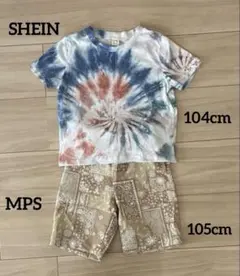 【MPS・SHEIN】キッズTシャツ＆パンツ　104・105cmのサムネイル
