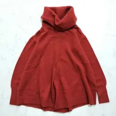 UNTITLEDアンタイトル　オフタートルネックニット　オレンジ系　サイズ2