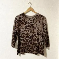 EVEX by KRIZIA ニット　￼レオパード　サイズ44