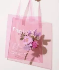 Francfranc ピンククリア トートバッグ ビニールバッグ　新品