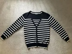 GU ボーダー柄 長袖カーディガン Mサイズ