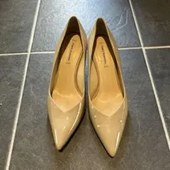 【1度のみ】FABIORUSCONI☆ファビオルスコーニ　ベージュ パンプス