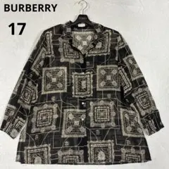 大きいサイズ✨】バーバリーロンドン 46 シャツ ブラウス フリル ロゴ