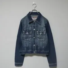 TRUE RELIGION ネイビー デニムジャケット XS TRUE RELIGION ネイビー デニムジャケット XS 中古・古着通販