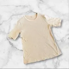 ユニクロ　半袖カットソー　ブラウン　綿　Mサイズ