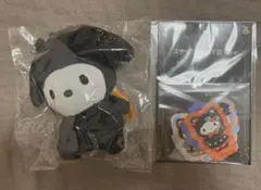 サンリオ ハッピーくじ ハロウィン 2025 ぬいぐるみ(ポチャッコ)ステッカー