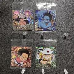 【4枚セット】 ワンピース ウエハース シール log12