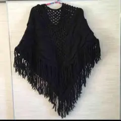 ☆美品☆MURUAケーブルニットポンチョ