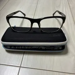 Zoff スマート　ブラック　スクエア　度入り