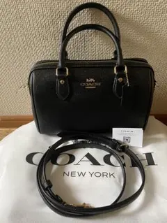 本日限定最終値下げ超美品COACH ブラックレザー ショルダーバッグ