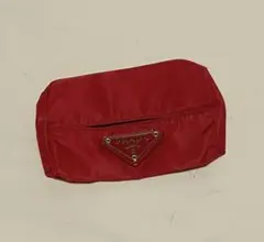 【限定セール】PRADAティッシュケースミニポーチナイロンレッド新品 未使用