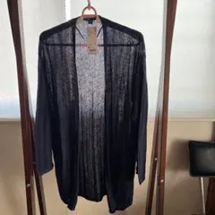 (美品)UNIQLOレディースロングカーディガンMサイズネイビー