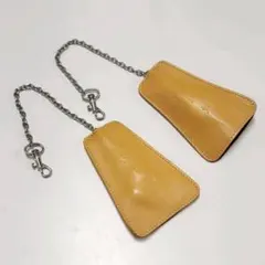 【新品ワケアリ】アニエスベー キーケース カーフ イエロー2点セット E