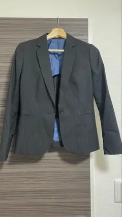 ORIHICA ジャケット 黒ストライプ