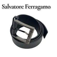 Salvatore Ferragamo ベルト ブラック レザー