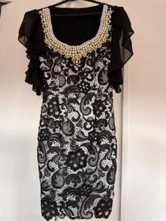 ミニドレス　ブラック　黒　キャバクラ　結婚式