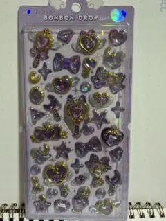 2*4様 BONBON DROP 立体シール パープル