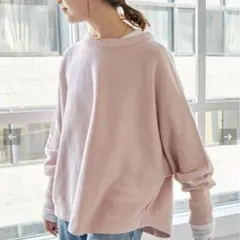 新品タグ付⭐︎spick&span バルキーヤーンドルマンロングリブニット