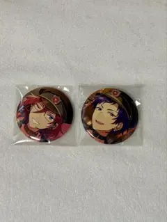 フランベ　缶バッジ　シャッフル　あんスタ　伏見弓弦　七種茨　軍事組