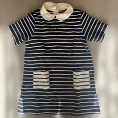 【値下げしました】PETIT BATEAU ストライプ柄 ワンピース 104cm