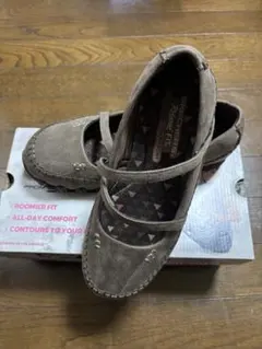Skechers Relaxed Fit スリッポン ブラウン　24.5cm