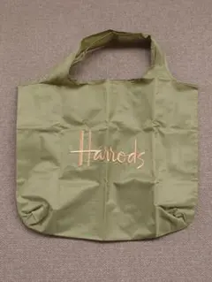 ハロッズ Harrods エコバッグ イギリス グリーン 未使用 グッズ 雑貨のサムネイル