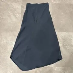 ZARA ロングスカート　くすみブルー　XS