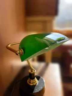バンカーズランプ グリーンデスクライト クラシック 卓上ランプ 真鍮調