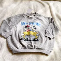 裏毛 綿100 レトロミッキー トレーナー