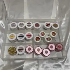 【残量あり】ジェルネイル カラーセット まとめ18色 ケース付 セルフネイル