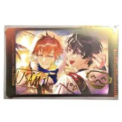 佐伯イッテツ 宇佐美リト Seaside Holiday フォト風カード 箔押し