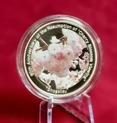 通り抜け章牌 桜の通り抜け 造幣局　コレクション 淀川蒸気船 造幣局 通り抜け章牌 桜の通り抜け 記念メダル 1977年 桜宮遊覧之図