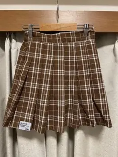 ラブトキシック　130 チェック柄プリーツスカート　インパン付き