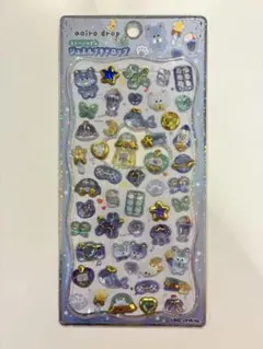 【正規品】あおいろドロップ ストーンつき ジュエルプチドロップシール