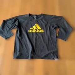 adidas 長袖Tシャツ ブラック キッズ